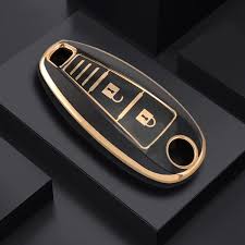 TPU Key Cover Compatible with Baleno | Breeza | S Cross | Ciaz | Swift 2 Button Smart Key (Black) - Daga sales -onlinecaraccessories.in